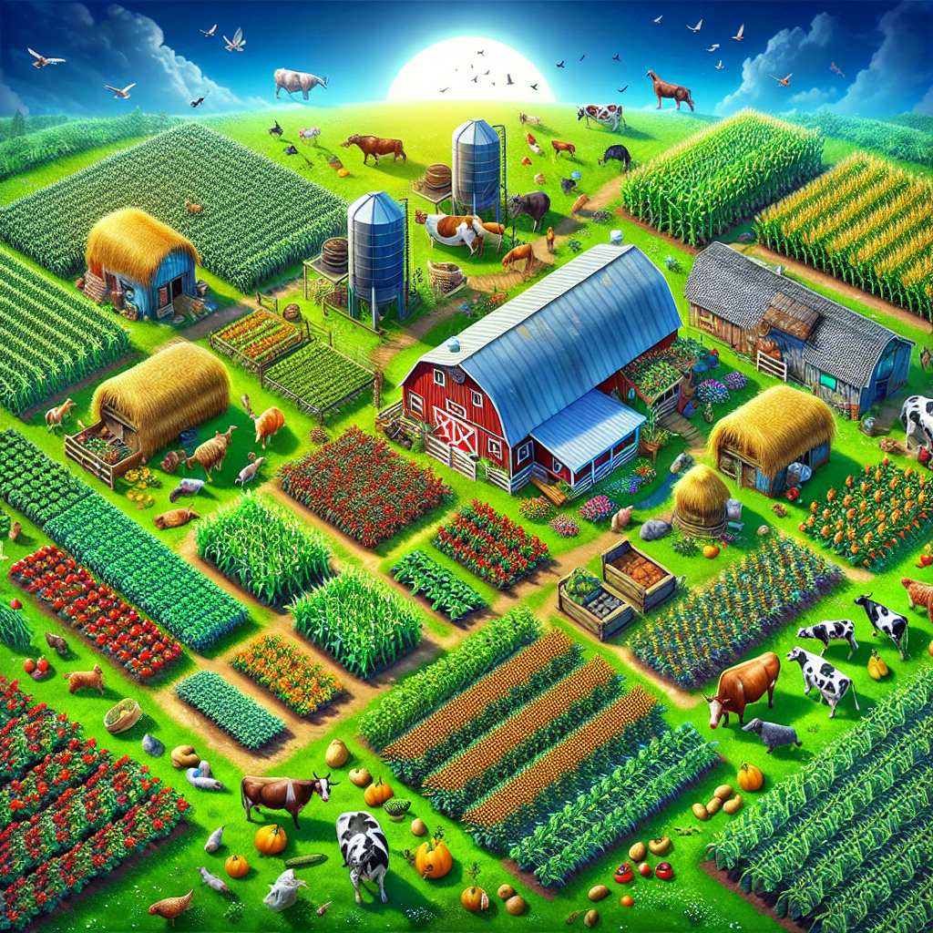 In-game screenshot of the farm simulation